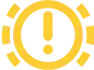 A yellow gear with an exclamation mark in the center, symbolizing a warning or error related to settings or technical issues.