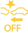 Yellow airplane mode icon with the word OFF below it, indicating that airplane mode is currently turned off.