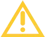 A yellow triangle with an exclamation mark in the center, symbolizing a warning or caution.